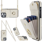 Rhombic Texture Card Bag Phone Case with Long Lanyard, For iPhone 15 Pro, For iPhone 15 Plus, For iPhone 15, For iPhone 14 Plus, For iPhone 14, For iPhone 14 Pro