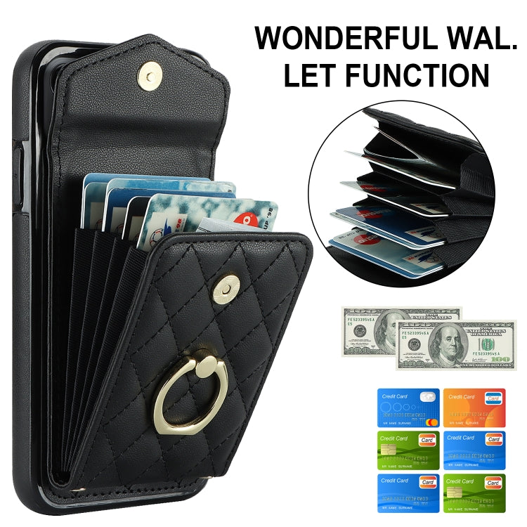 Rhombic Texture Card Bag Phone Case with Long Lanyard, For iPhone 11 Pro Max, For iPhone 11, For iPhone 11 Pro, For iPhone XR, For iPhone XS Max