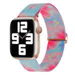 Painted Pattern Nylon Replacement Watch Band, For Apple Watch SE 40mm, For Apple Watch SE 44mm, For Apple Watch 6 40mm, For Apple Watch 6 44mm, For Apple Watch 5 44mm, For Apple Watch 5 40mm