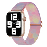 Painted Pattern Nylon Replacement Watch Band, For Apple Watch SE 40mm, For Apple Watch SE 44mm, For Apple Watch 6 40mm, For Apple Watch 6 44mm, For Apple Watch 5 44mm, For Apple Watch 5 40mm