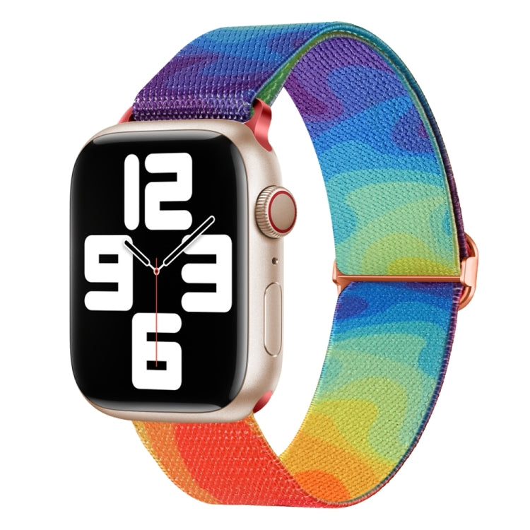 Painted Pattern Nylon Replacement Watch Band, For Apple Watch SE 40mm, For Apple Watch SE 44mm, For Apple Watch 6 40mm, For Apple Watch 6 44mm, For Apple Watch 5 44mm, For Apple Watch 5 40mm