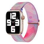 Painted Pattern Nylon Replacement Watch Band, For Apple Watch SE 40mm, For Apple Watch SE 44mm, For Apple Watch 6 40mm, For Apple Watch 6 44mm, For Apple Watch 5 44mm, For Apple Watch 5 40mm
