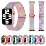 Painted Pattern Nylon Replacement Watch Band, For Apple Watch 4 44mm, For Apple Watch 4 40mm, For Apple Watch 3 38mm, For Apple Watch 3 42mm, For Apple Watch 2 42mm, For Apple Watch 2 38mm