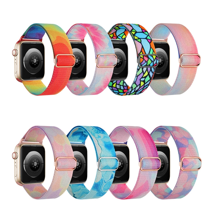 Painted Pattern Nylon Replacement Watch Band, For Apple Watch 42mm, For Apple Watch 38mm