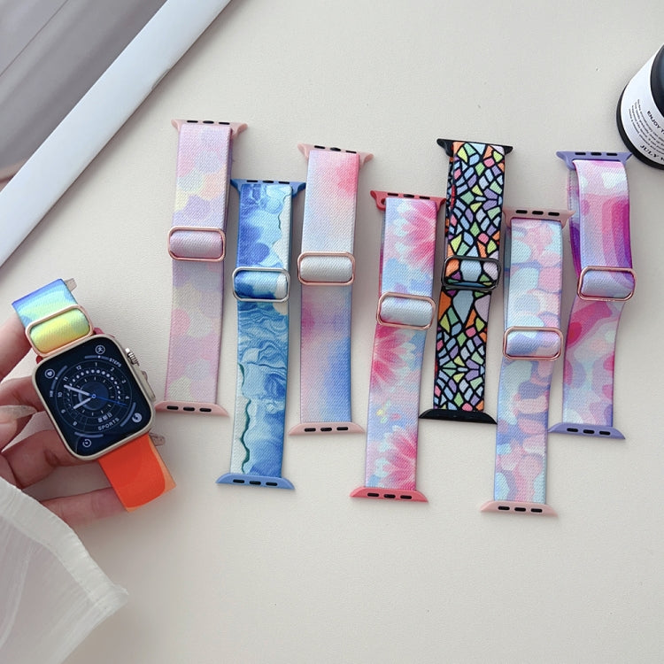 Painted Pattern Nylon Replacement Watch Band, For Apple Watch 42mm, For Apple Watch 38mm