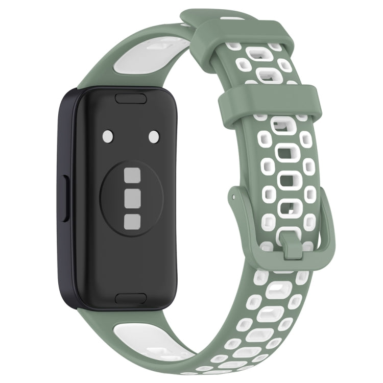 Two Color Silicone Watch Band, For Huawei Band 10 / 9 / 8