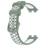 Two Color Silicone Watch Band, For Huawei Band 10 / 9 / 8
