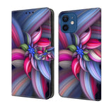 Crystal 3D Shockproof Protective Leather Phone Case, For iPhone 12 mini / 13 mini, For iPhone 12 / 12 Pro