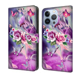 Crystal 3D Shockproof Protective Leather Phone Case, For iPhone 12 Pro Max / 13 Pro Max, For iPhone 13 Pro