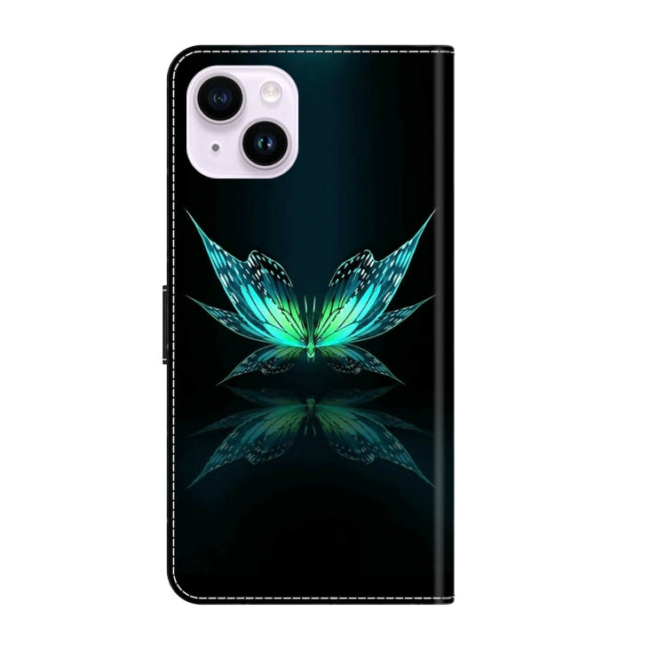 Crystal 3D Shockproof Protective Leather Phone Case, For iPhone 14 Plus, For iPhone 15 Pro Max