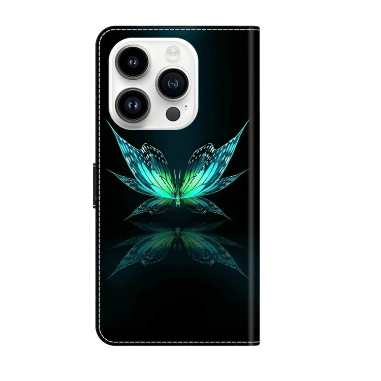 Crystal 3D Shockproof Protective Leather Phone Case, For iPhone 15 Pro, For iPhone 13 / 14