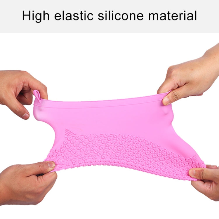 Silicone Non-slip Thickened Wear-resistant Waterproof Shoe Boots Cover, S, M, L