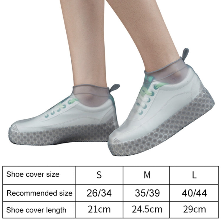 Silicone Non-slip Thickened Wear-resistant Waterproof Shoe Boots Cover, S, M, L