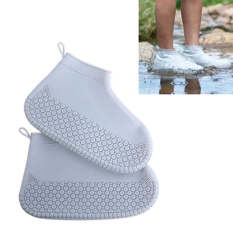 Silicone Non-slip Thickened Wear-resistant Waterproof Shoe Boots Cover, S, M, L