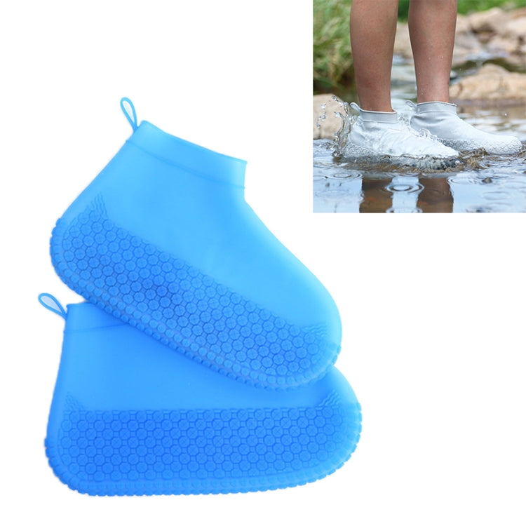 Silicone Non-slip Thickened Wear-resistant Waterproof Shoe Boots Cover, S, M, L