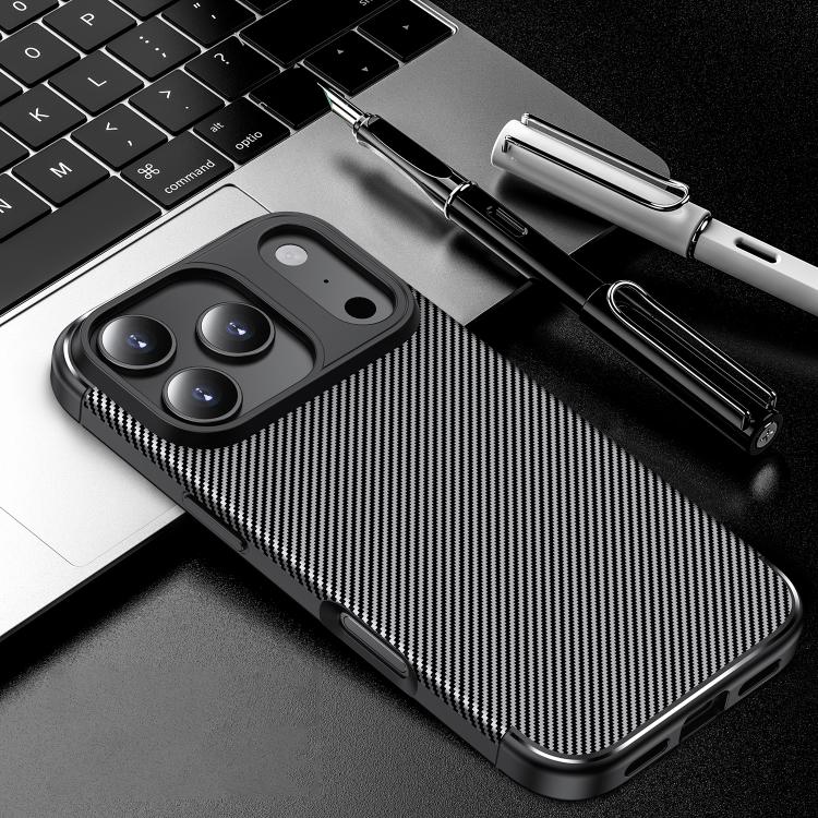 غطاء هاتف TPU مقاوم للصدمات بنقشة ألياف الكربون، لهواتف iPhone 17 Pro Max، iPhone 17 Pro، iPhone 17، iPhone Air، iPhone SE 2024، iPhone 16 Pro Max، iPhone 16 Pro، iPhone 16 Plus، iPhone 16، iPhone 15 Pro Max