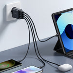 شاحن JOYROOM JR-TCN03 بقوة 24 واط و4.8 أمبير مع 4 منافذ USB، JR-TCN03