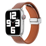 Magnetic Buckle Skin Feel Leather Watch Band, For Apple Watch Serie 4 40mm, For Apple Watch 38mm, For Apple Watch Serie 3 38mm, For Apple Watch Serie 3 42mm, For Apple Watch Serie 2 42mm, For Apple Watch Serie 2 38mm