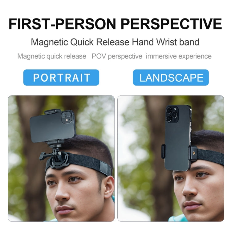 STARTRC Action Camera Magnetic POV View Bracket, Quick Release Headband