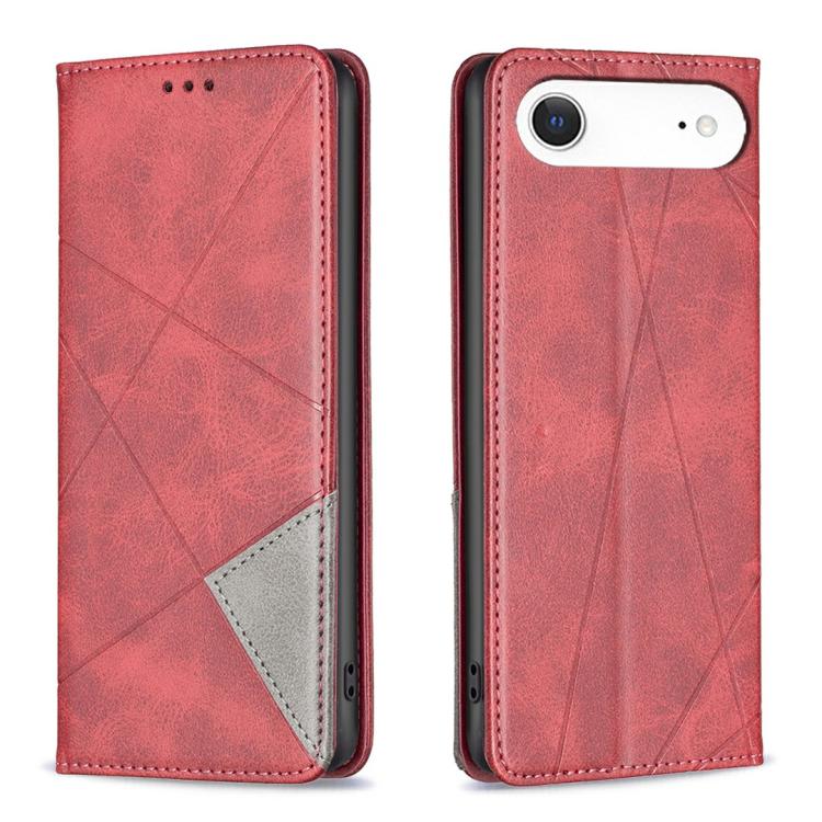 Rhombus Texture Magnetic Leather Phone Case, For iPhone 18 Pro Max/17 Pro Max, For iPhone 18 Pro/17 Pro, For iPhone 17, For iPhone 17 Air, For iPhone 16 Pro Max, For iPhone 16 Pro, For iPhone 16 Plus, For iPhone 16