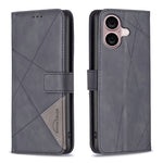 Magnetic Buckle Rhombus Texture Leather Phone Case, For iPhone 17 Pro Max, For iPhone 17 Pro, For iPhone 17, For iPhone Air, For iPhone 16 Pro Max, For iPhone 16 Pro, For iPhone 16 Plus, For iPhone 16