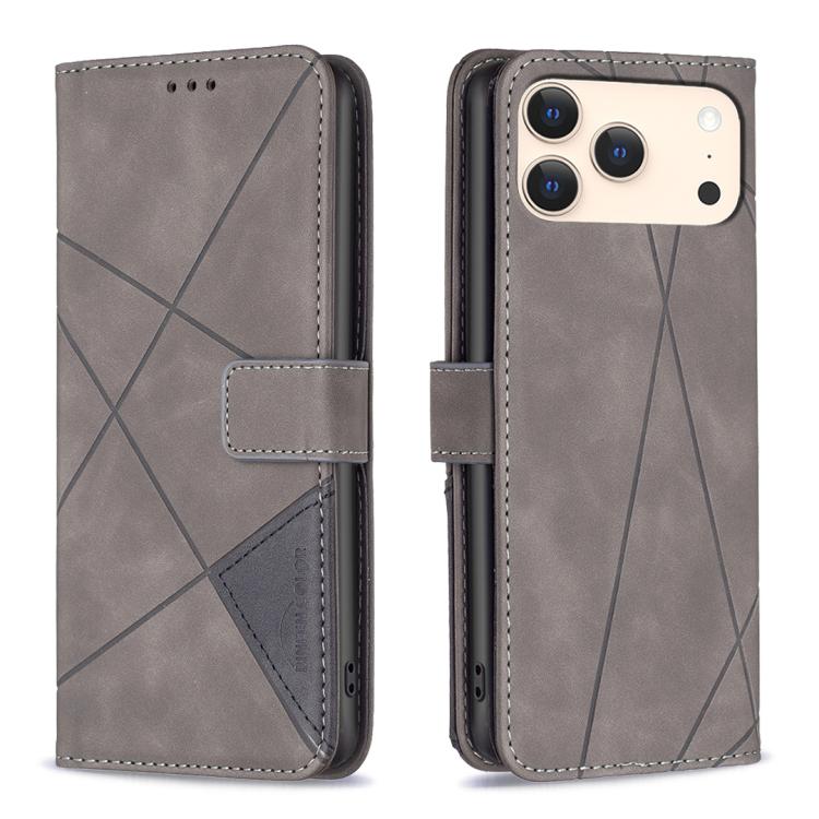 Magnetic Buckle Rhombus Texture Leather Phone Case, For iPhone 18 Pro/17 Pro, For iPhone 18 Pro Max/17 Pro Max, For iPhone 17, For iPhone 17 Air, For iPhone 16 Pro Max, For iPhone 16 Pro, For iPhone 16 Plus, For iPhone 16