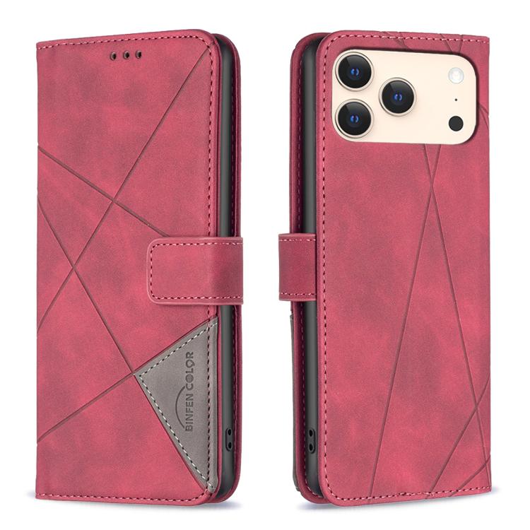 Magnetic Buckle Rhombus Texture Leather Phone Case, For iPhone 17 Pro Max, For iPhone 17 Pro, For iPhone 17, For iPhone Air, For iPhone 16 Pro Max, For iPhone 16 Pro, For iPhone 16 Plus, For iPhone 16