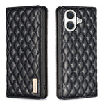 Diamond Lattice Magnetic Leather Flip Phone Case, For iPhone 17 Pro Max, For iPhone 17 Pro, For iPhone 17, For iPhone Air, For iPhone 16 Pro Max, For iPhone 16 Pro, For iPhone 16 Plus, For iPhone 16