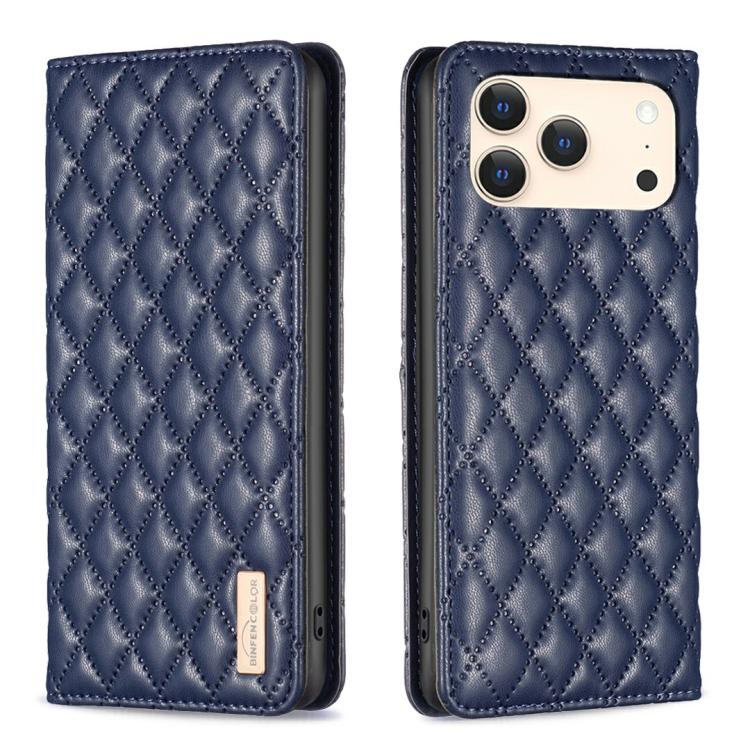 Diamond Lattice Magnetic Leather Flip Phone Case, For iPhone 18 Pro/17 Pro, For iPhone 18 Pro Max/17 Pro Max, For iPhone 17, For iPhone 17 Air, For iPhone 16 Pro Max, For iPhone 16 Pro, For iPhone 16 Plus, For iPhone 16