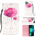 3D Painting Horizontal Flip Leather Phone Case, For iPhone 16 Pro, For iPhone 16 Plus, For iPhone 16, For iPhone 15 Pro Max, For iPhone 15 Pro, For iPhone 15 Plus