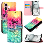 3D Painting Horizontal Flip Leather Phone Case, For iPhone 16 Pro, For iPhone 16 Plus, For iPhone 16, For iPhone 15 Pro Max, For iPhone 15 Pro, For iPhone 15 Plus