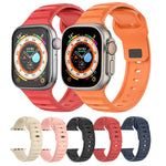Dot Texture Fluororubber Watch Band, For Apple Watch 42mm, For Apple Watch 38mm
