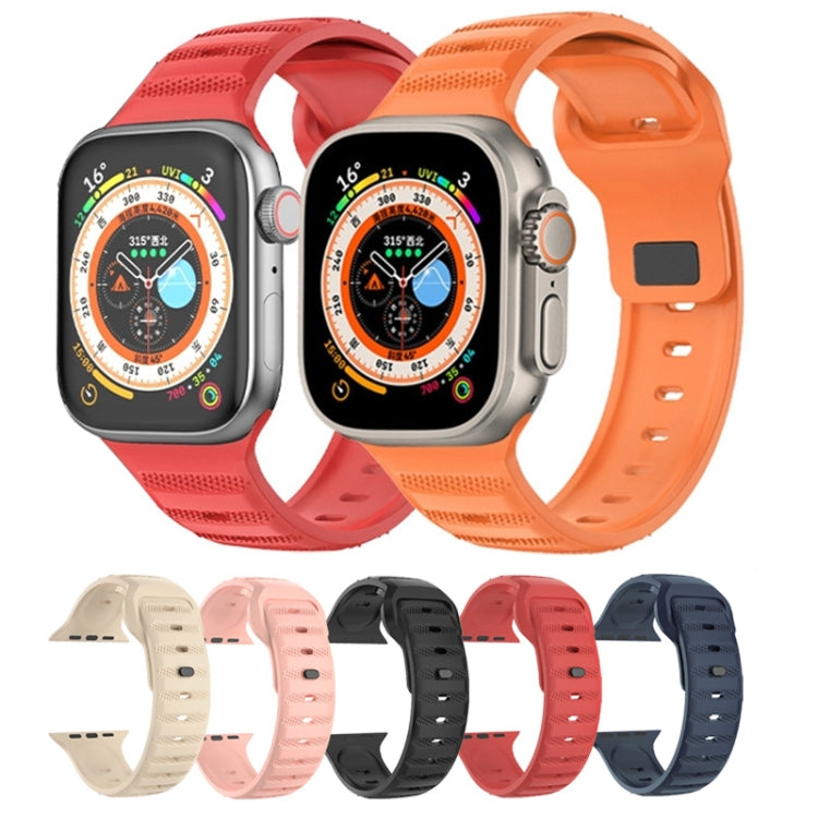 Dot Texture Fluororubber Watch Band, For Apple Watch 42mm, For Apple Watch 38mm