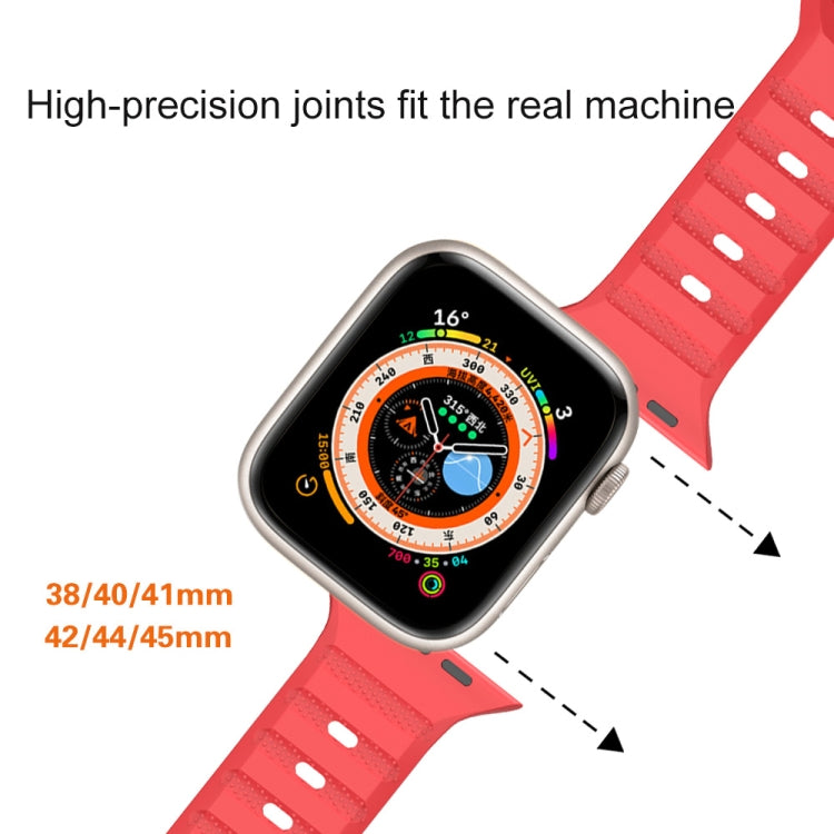 Dot Texture Fluororubber Watch Band, For Apple Watch 42mm, For Apple Watch 38mm