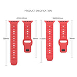 Dot Texture Fluororubber Watch Band, For Apple Watch 42mm, For Apple Watch 38mm