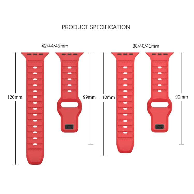 Dot Texture Fluororubber Watch Band, For Apple Watch 42mm, For Apple Watch 38mm