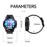MT27 4G+64G 1.6 inch IP67 Waterproof 4G Android 8.1 Smart Watch Support Heart Rate / GPS, Leather Band