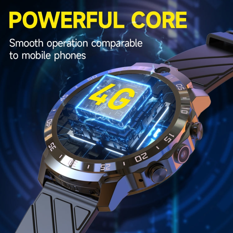 MT27 4G+64G 1.6 inch IP67 Waterproof 4G Android 8.1 Smart Watch Support Heart Rate / GPS, Leather Band