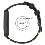 Sports Rainbow Dots Silicone Watch Band, For Huawei Band 10 / 9 / 8