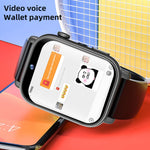 ساعة ذكية UNIWA X1S بمقاس 1.9 بوصة مقاومة للماء IP67، 4G أندرويد 8.1، بكاميرتين، تدعم قياس درجة الحرارة، 1G+8G، 2G+16G