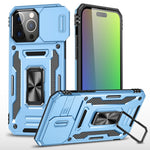 غطاء هاتف بدرع كاميرا من PC + TPU، لهواتف iPhone 16 Pro، iPhone 16 Plus، iPhone 16، iPhone 15 Pro Max، iPhone 15 Pro، iPhone 15 Plus