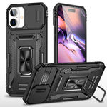 غطاء هاتف بدرع كاميرا من PC + TPU، لهواتف iPhone 16 Pro، iPhone 16 Plus، iPhone 16، iPhone 15 Pro Max، iPhone 15 Pro، iPhone 15 Plus