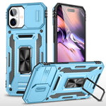 غطاء هاتف بدرع كاميرا من PC + TPU، لهواتف iPhone 16 Pro، iPhone 16 Plus، iPhone 16، iPhone 15 Pro Max، iPhone 15 Pro، iPhone 15 Plus