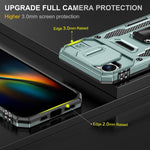 غطاء هاتف بدرع كاميرا من PC + TPU، لهواتف iPhone 17e / 16e، iPhone 17 Pro Max، iPhone 17 Pro، iPhone 17، iPhone Air، iPhone 16 Pro Max