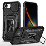 غطاء هاتف بدرع كاميرا من PC + TPU، لهواتف iPhone 17e / 16e، iPhone 17 Pro Max، iPhone 17 Pro، iPhone 17، iPhone Air، iPhone 16 Pro Max