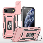 غطاء هاتف بدرع كاميرا من PC + TPU، لهواتف iPhone 17e / 16e، iPhone 17 Pro Max، iPhone 17 Pro، iPhone 17، iPhone Air، iPhone 16 Pro Max
