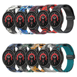 Magnetic Clasp Camouflage Silicone Watch Band, For Samsung Galaxy Watch5 / 5 Pro / Watch 4 / 4 Classic