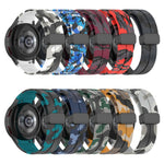 Magnetic Clasp Camouflage Silicone Watch Band, For Samsung Galaxy Watch5 / 5 Pro / Watch 4 / 4 Classic