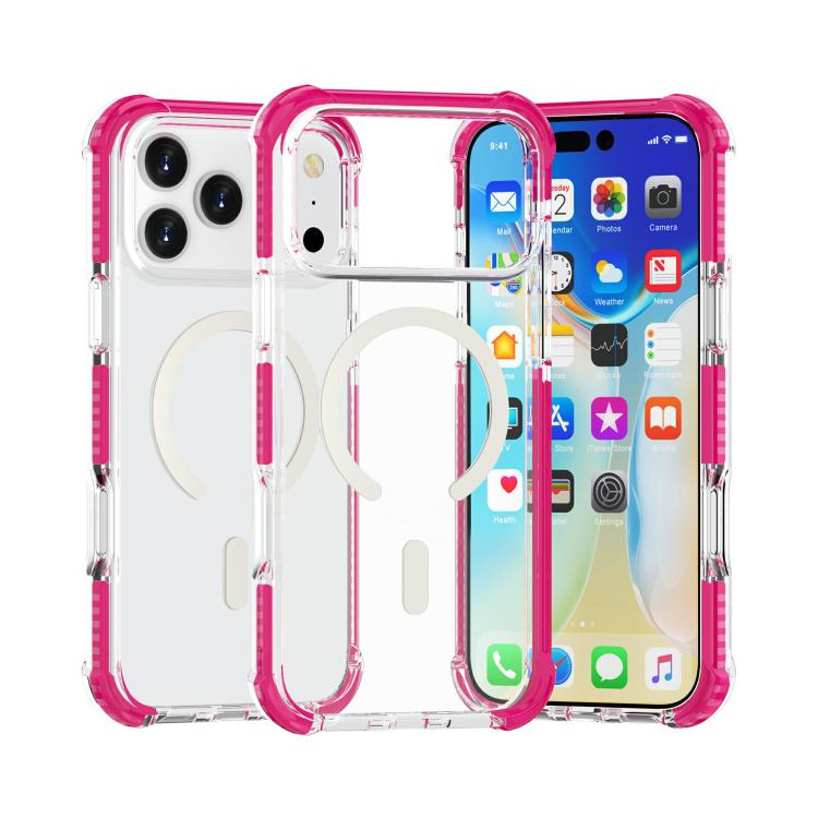غطاء هاتف أكريليك مقاوم للصدمات مع مغناطيس Magsafe، لهواتف iPhone 17e / 16e، iPhone 17 Pro Max، iPhone 17 Pro، iPhone 17، iPhone Air