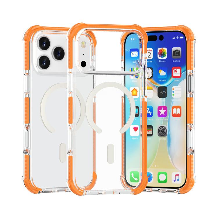 غطاء هاتف أكريليك مقاوم للصدمات مع مغناطيس Magsafe، لهواتف iPhone 17e / 16e، iPhone 17 Pro Max، iPhone 17 Pro، iPhone 17، iPhone Air